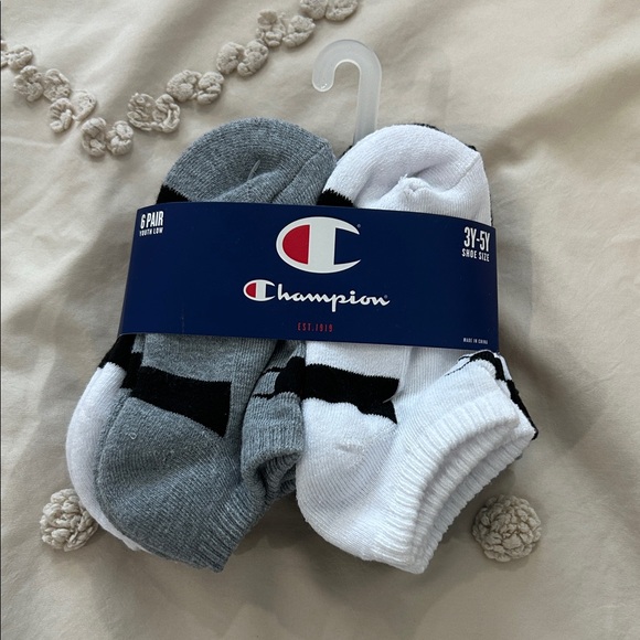Champion Other - Champion Kids Low-Cut Athletic Socks - White, Gray, And Black